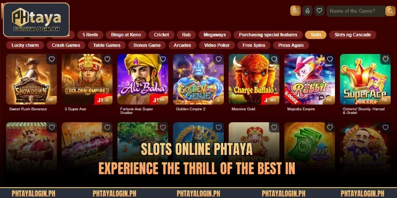 slots online phtaya experience the thrill of the best in